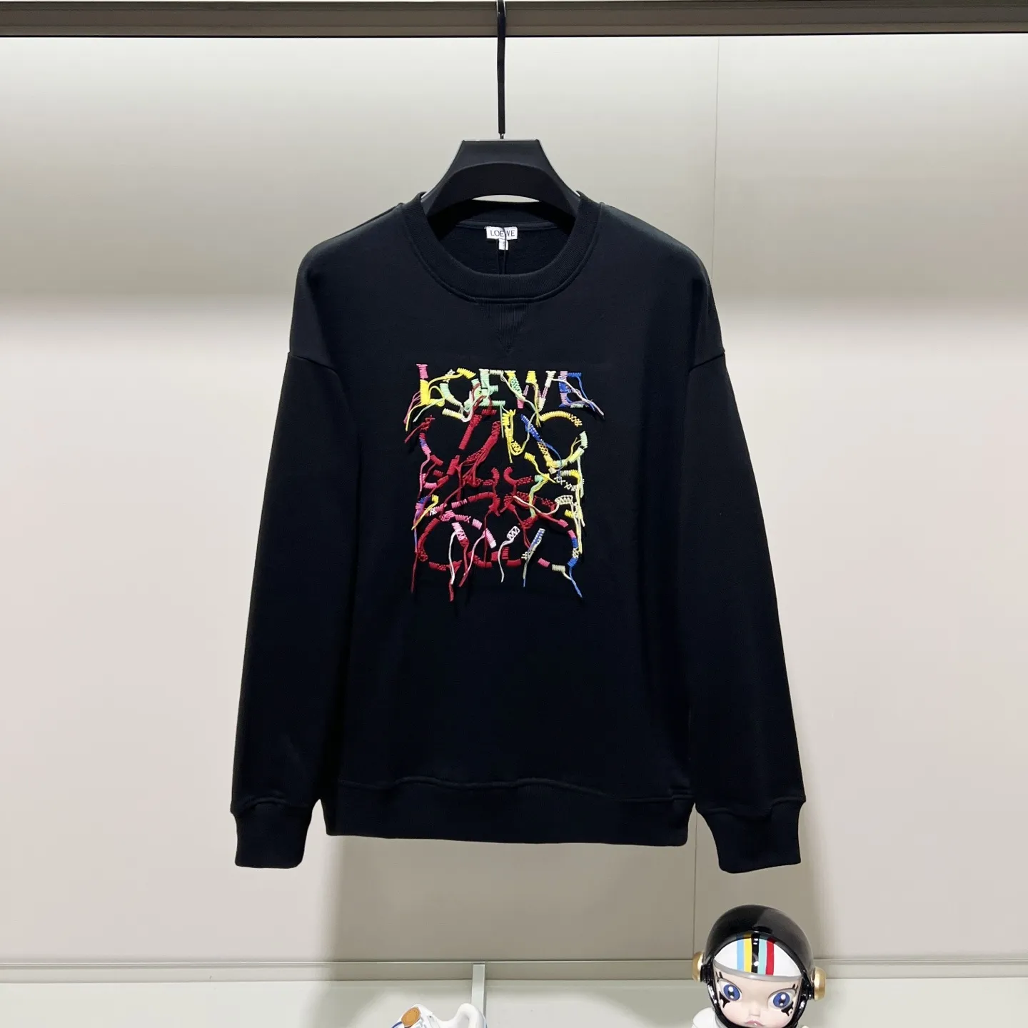 『XS-L』着回し力バツグン モード風 刺繍 人気モデル 三色選べる カジュアル トレーナー