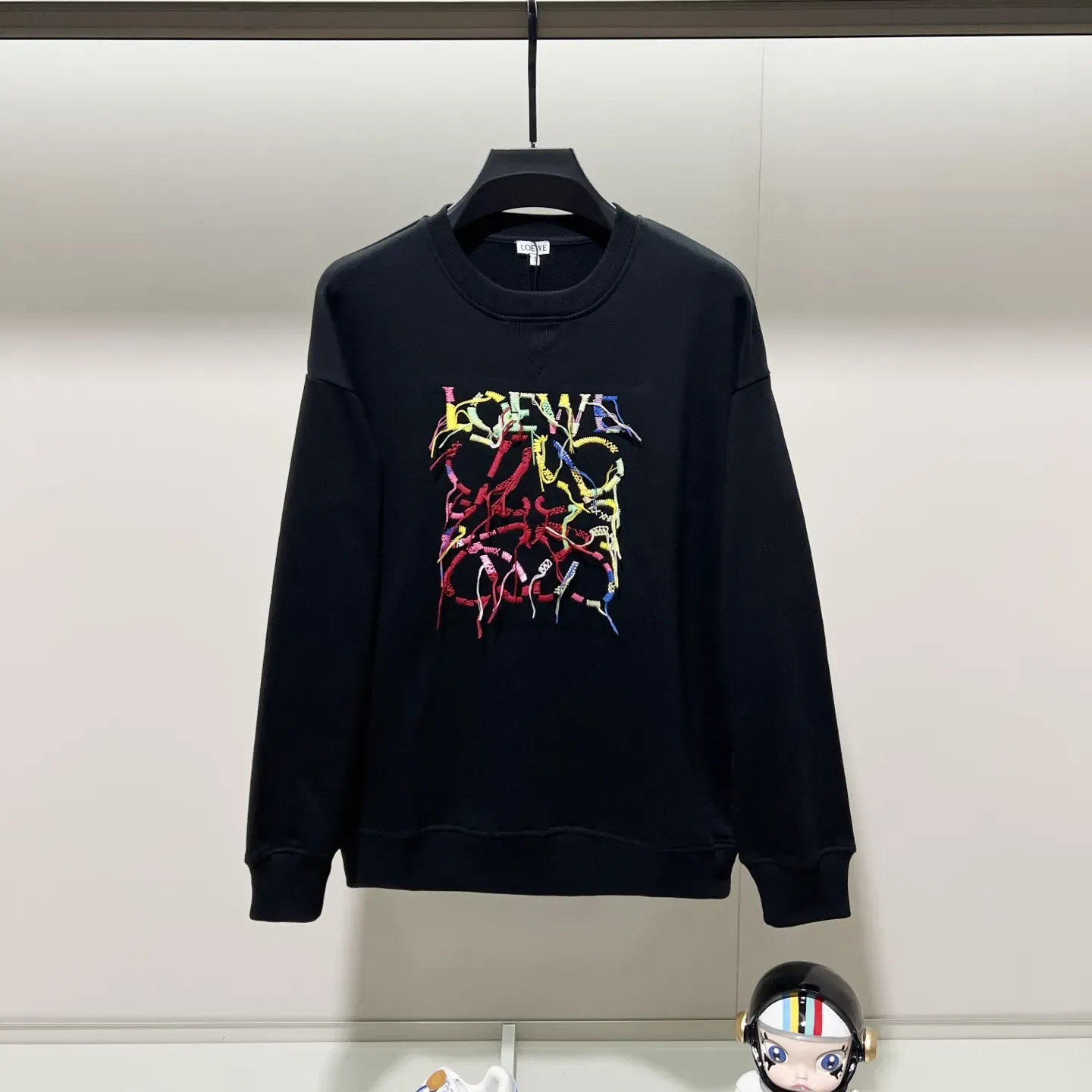 『XS-L』着回し力バツグン モード風 刺繍 人気モデル 三色選べる カジュアル トレーナー