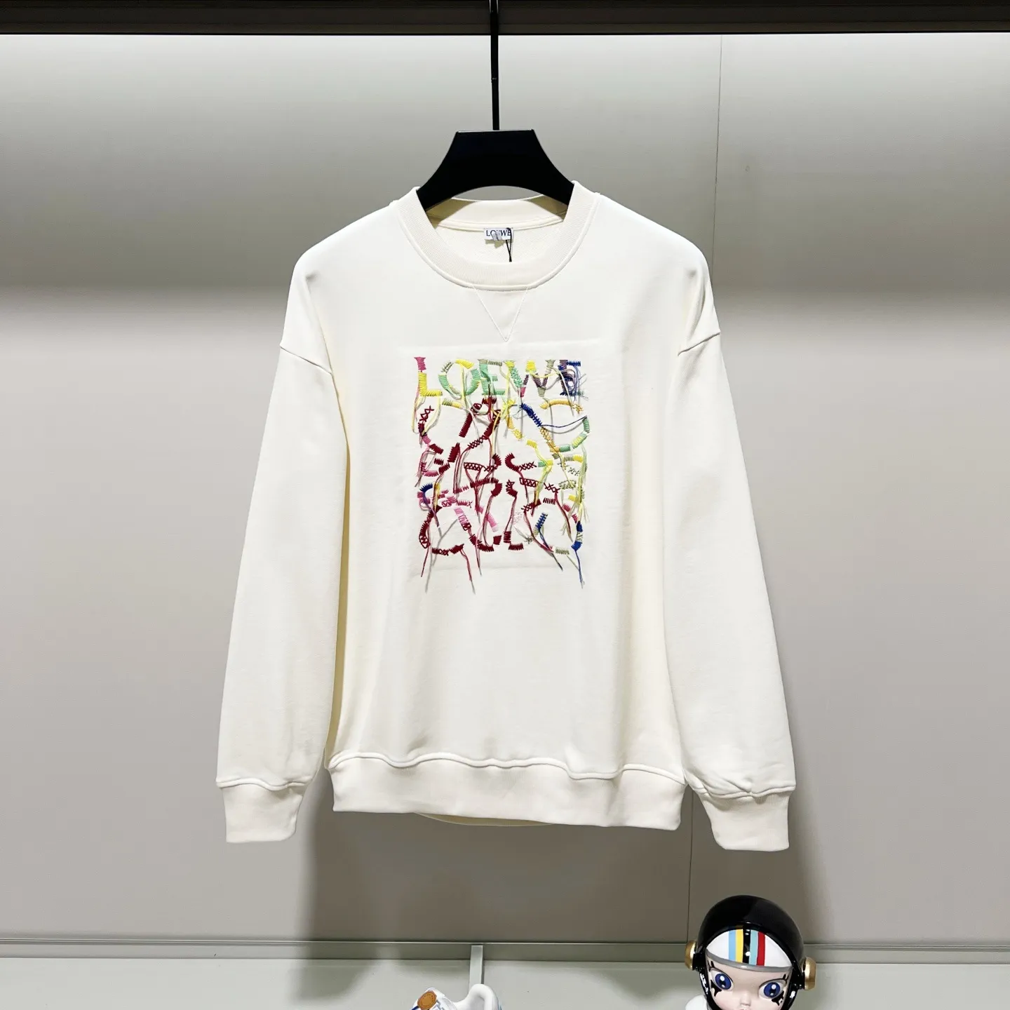 『XS-L』着回し力バツグン モード風 刺繍 人気モデル 三色選べる カジュアル トレーナー