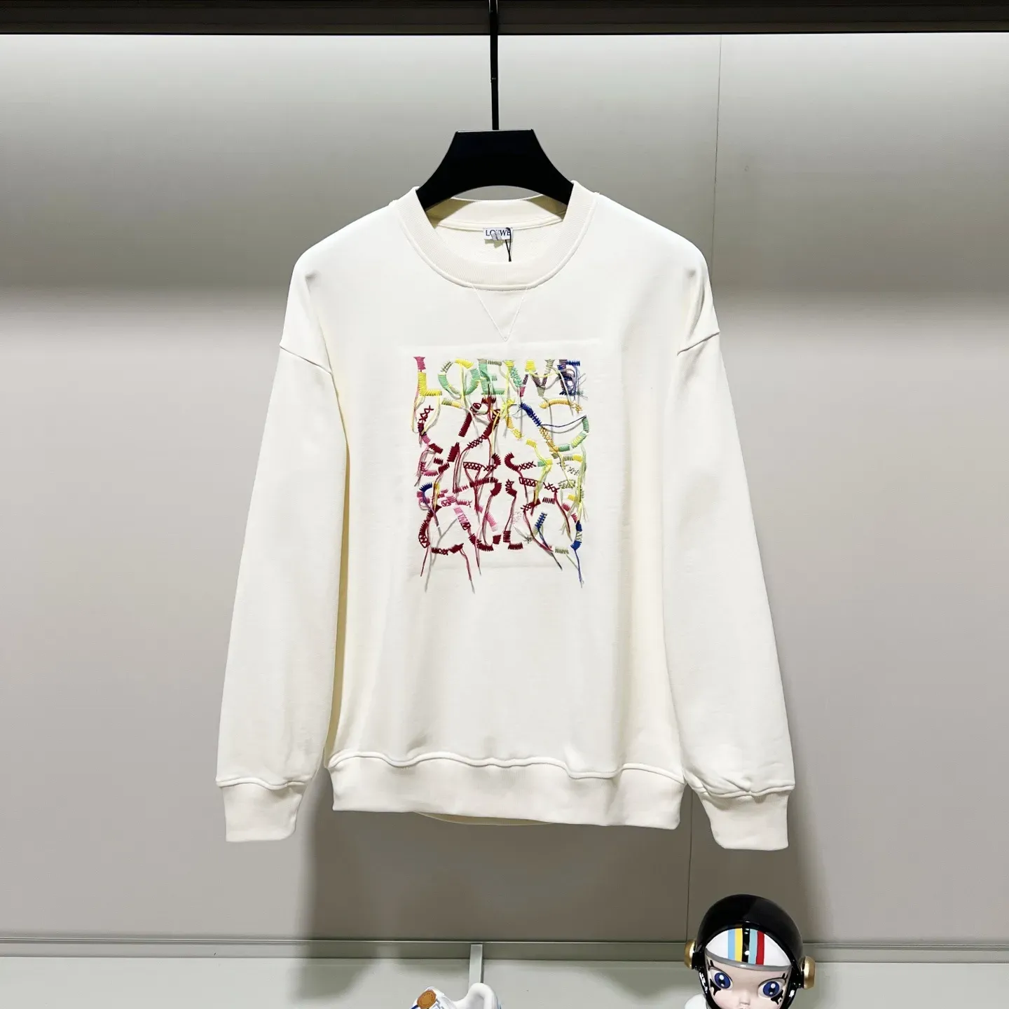 『XS-L』着回し力バツグン モード風 刺繍 人気モデル 三色選べる カジュアル トレーナー