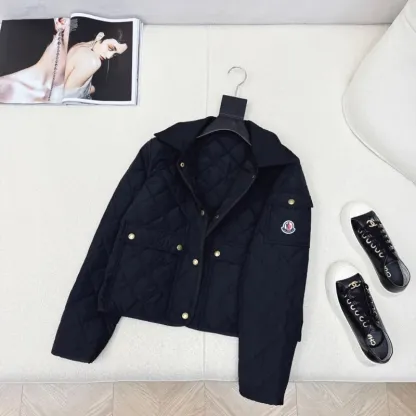 『S-L』好感度UP 元気いっぱい フェミニン シングルブレスト クルーデュロンジャケットアウター