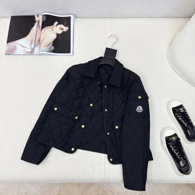 『S-L』好感度UP 元気いっぱい フェミニン シングルブレスト クルーデュロンジャケットアウター