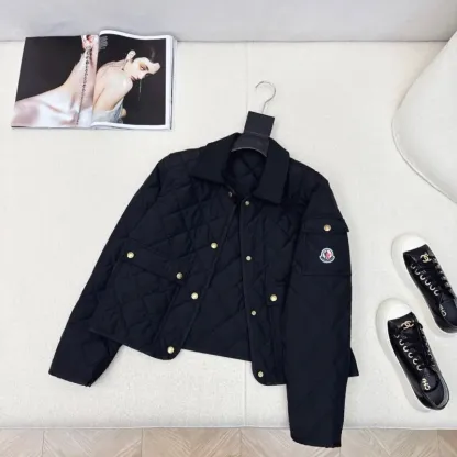 『S-L』好感度UP 元気いっぱい フェミニン シングルブレスト クルーデュロンジャケットアウター