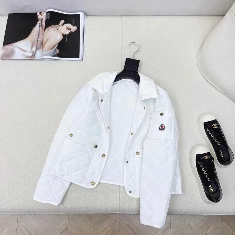 『S-L』好感度UP 元気いっぱい フェミニン シングルブレスト クルーデュロンジャケットアウター