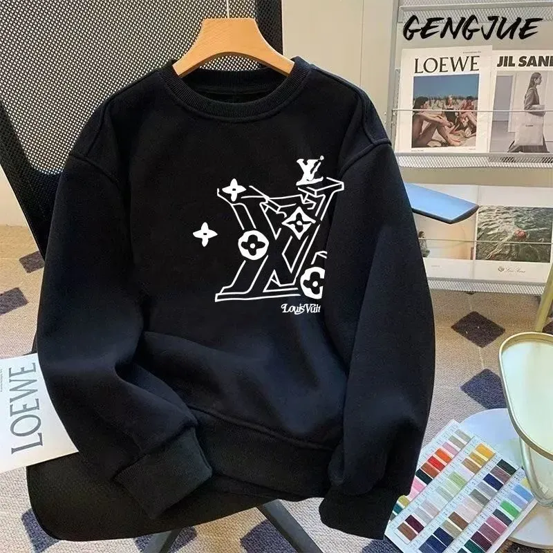 『M-3XL』大人の定番 ファッション 質感のいい シンプル 合わせやすい プリントトレーナー