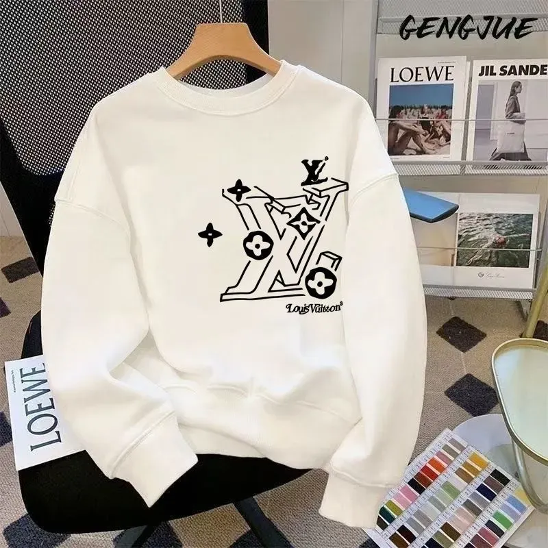 『M-3XL』大人の定番 ファッション 質感のいい シンプル 合わせやすい プリントトレーナー