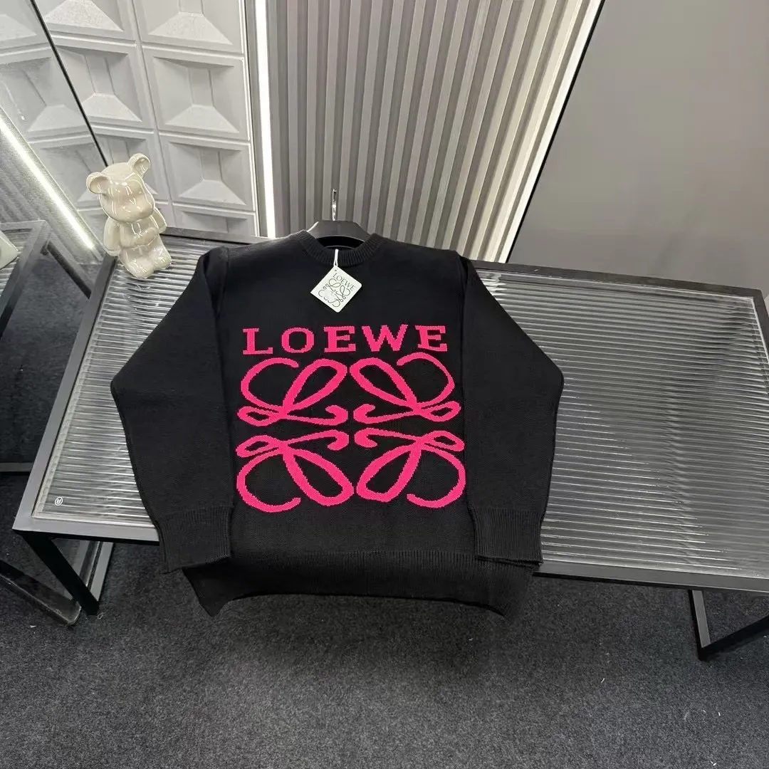 2025年秋冬レターラウンドネック長袖セーター