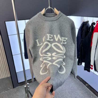 2025年秋冬レターラウンドネック長袖セーター