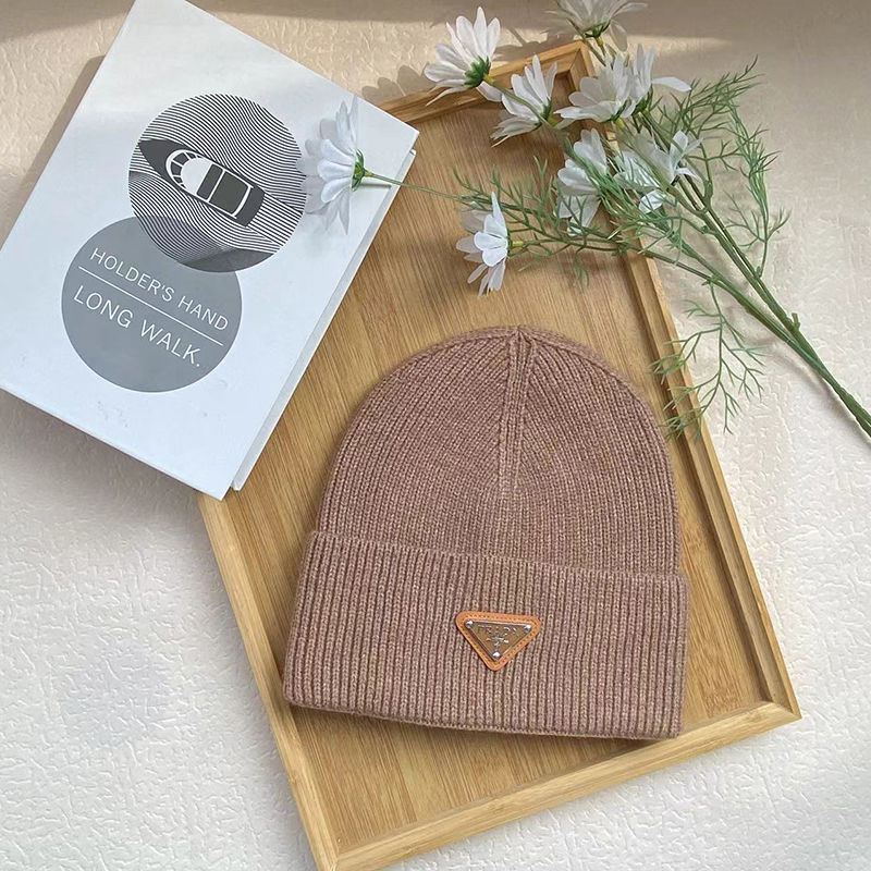 冬用ニットラビットファーファッショナブルな秋冬用厚手暖かいウール帽子