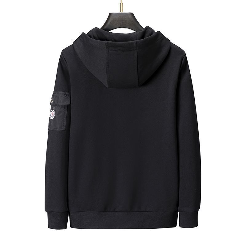 新作秋冬メンズスポーツスーツカーディガンルーズフード付きジャケットツーピースセット