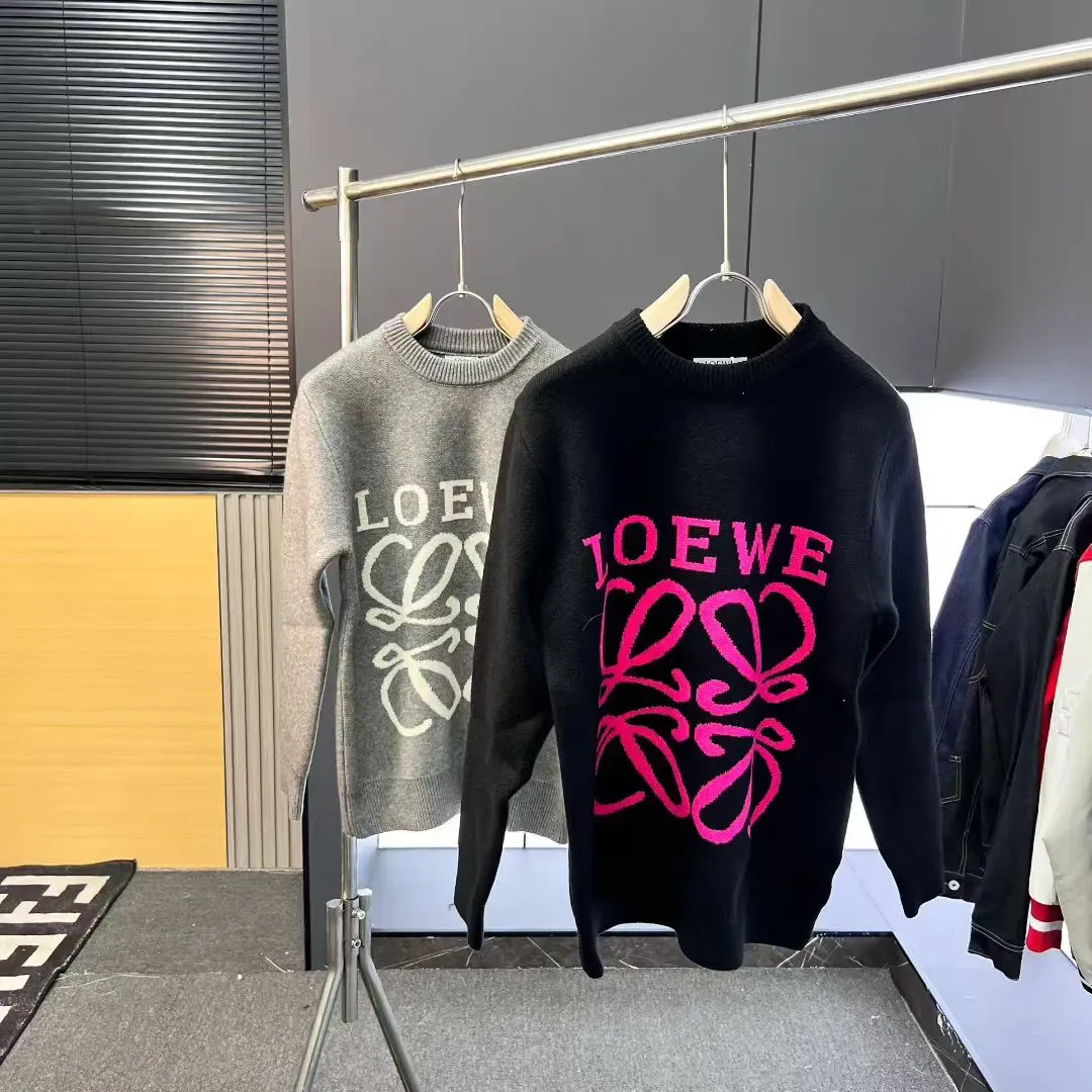 2025年秋冬レターラウンドネック長袖セーター