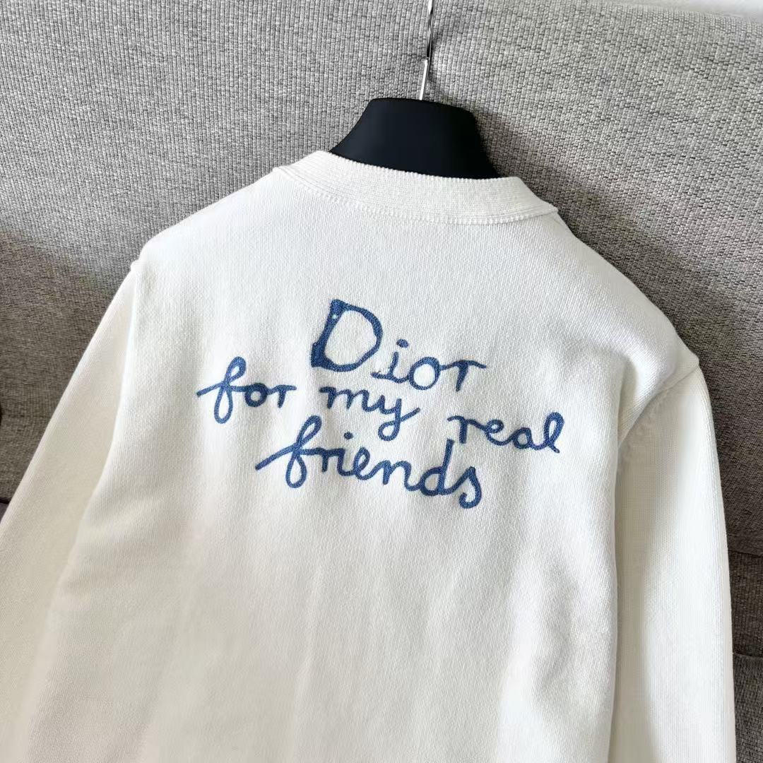 女性のためのファッショナブルなカーディガン、文字刺繍カーディガン、ゆったりとした万能な長袖ニットセータージャケット