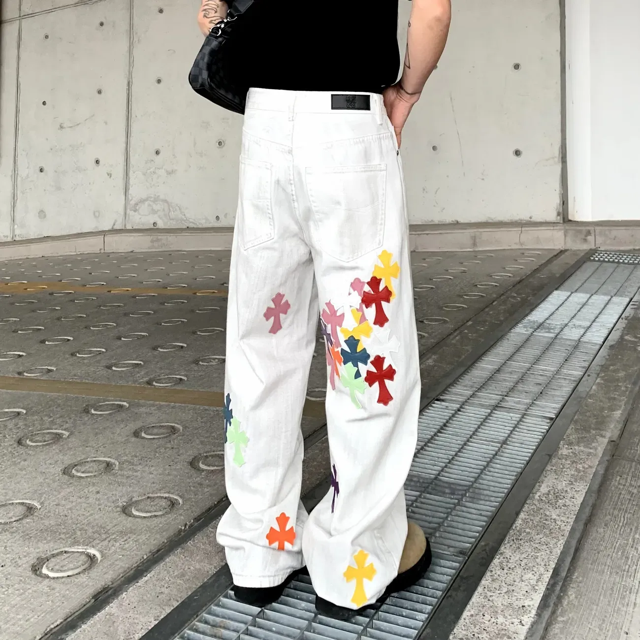 『S-3XL』2025年春夏新作 レイジーカラーパンツ 気質ジーンズ メンズ