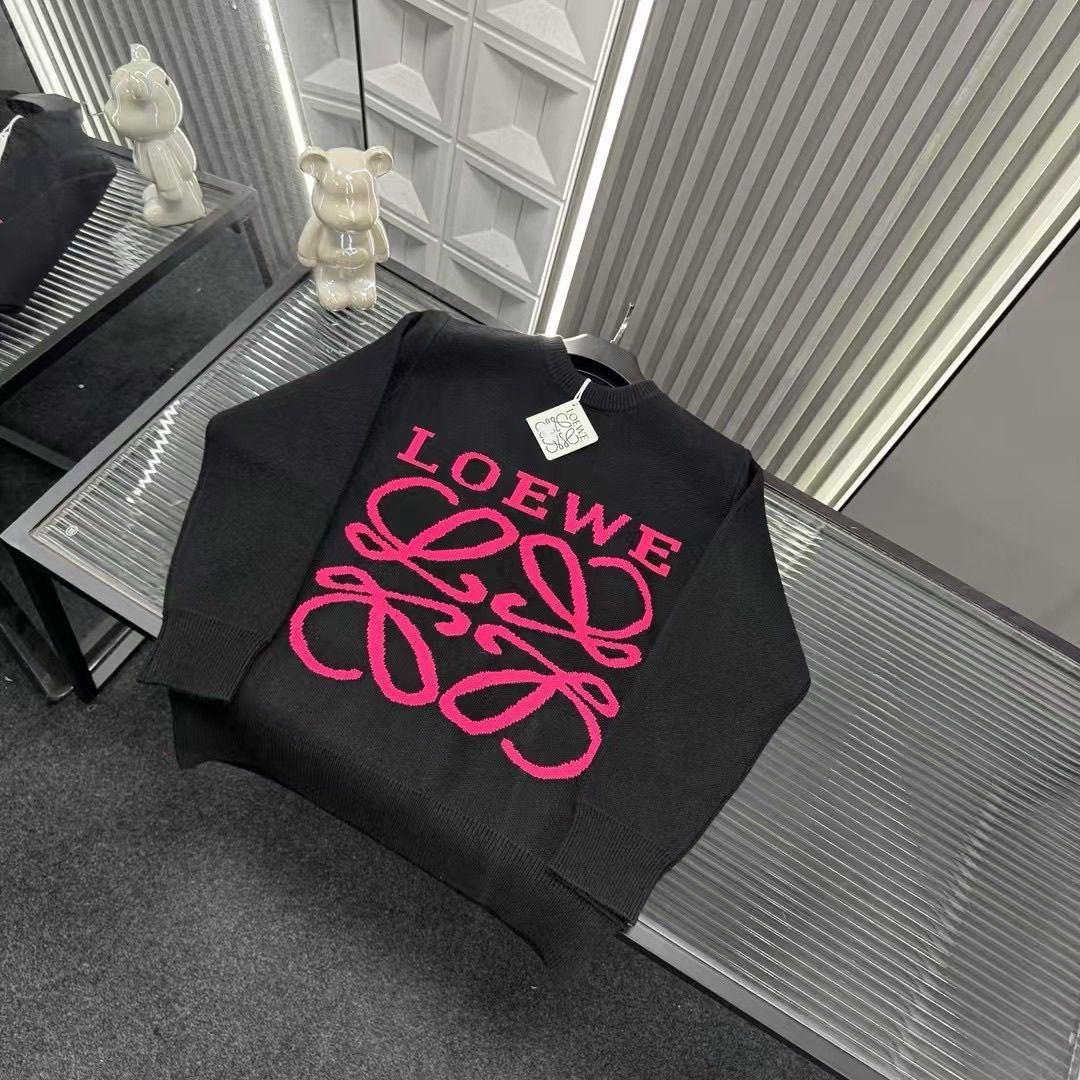 2025年秋冬レターラウンドネック長袖セーター