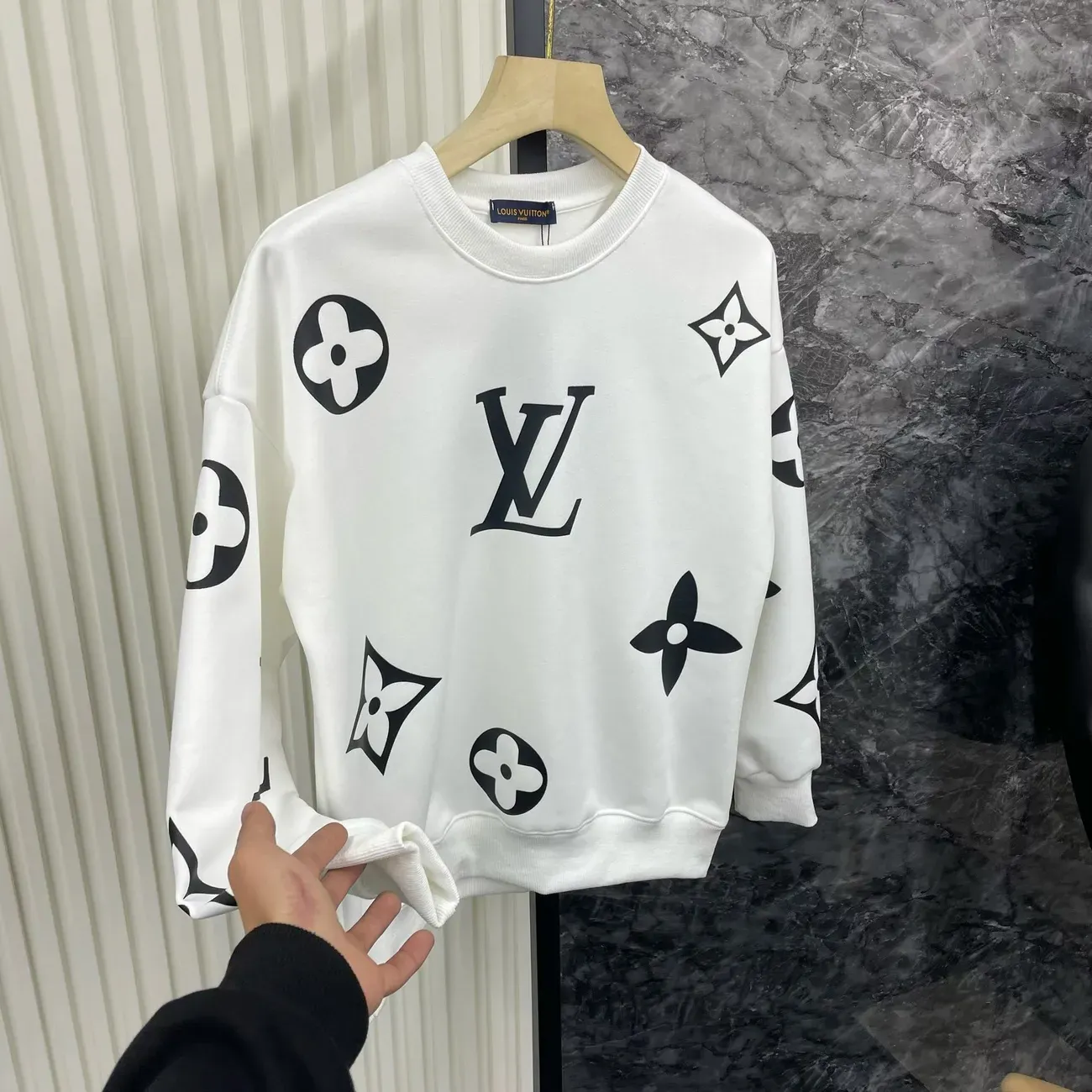 【L-4XL】トレンドのニットカジュアルスウェットシャツ