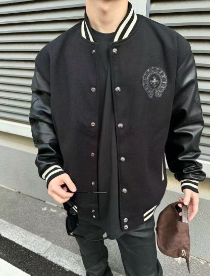 ファッショナブルな新しいレトロな刺繍のトレンドブランドのゆったりとした野球ジャケット