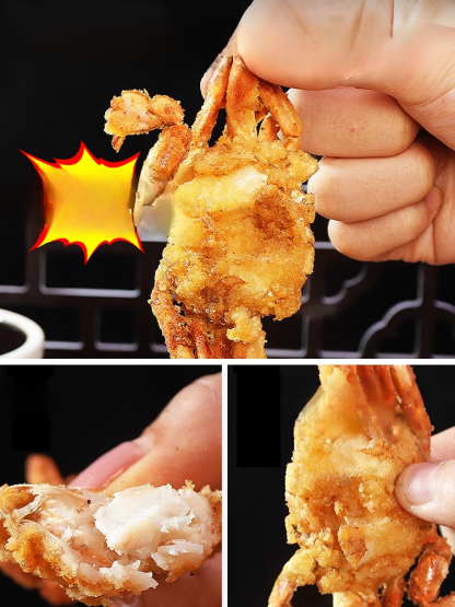 Crispy ready-to-eat small sea crab🦀 Each mini crab is rich in high-quality calcium and natural omega-3 fatty acids, with nutritional value far exceeding that of ordinary snacks.
