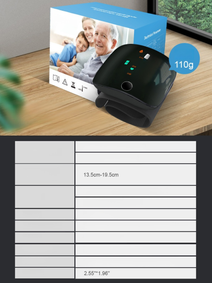 Large Screen Digital Wrist Blood Pressure Meter with Voice Prompt