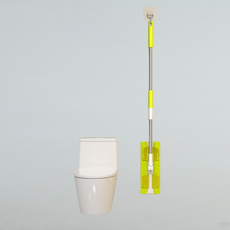 Wet and dry cloth flat mop