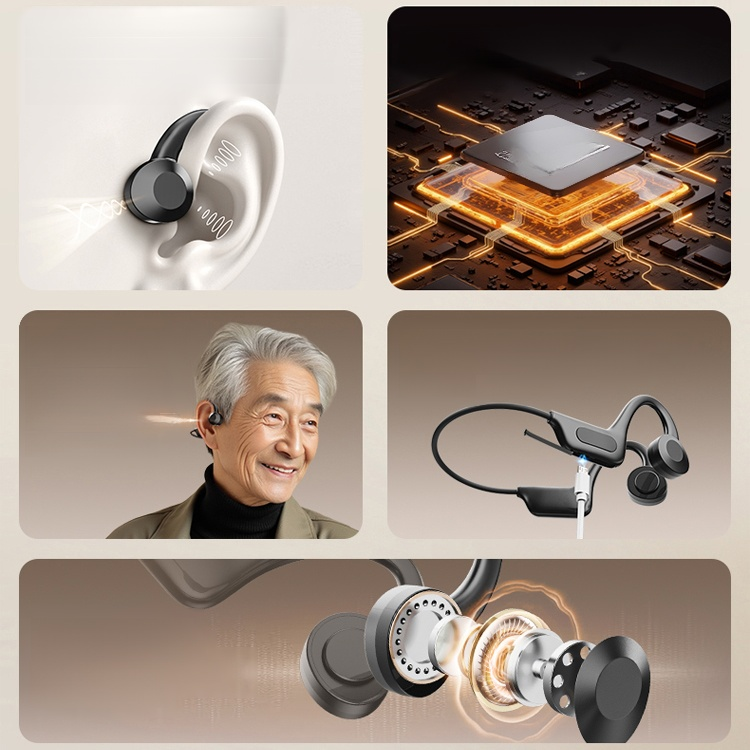 HFH-Bone conduction Bluetooth headphones hearing aids