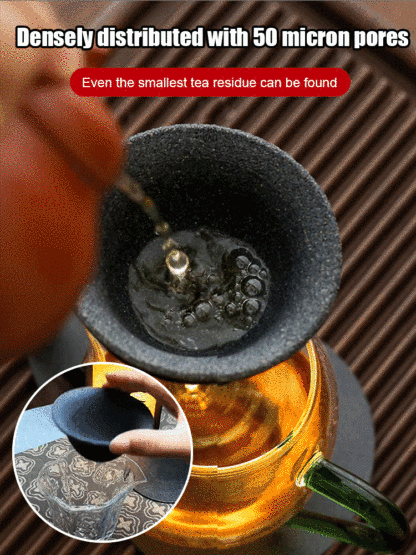 [Recommended by tea art masters] High-end non-porous filter tea strainer