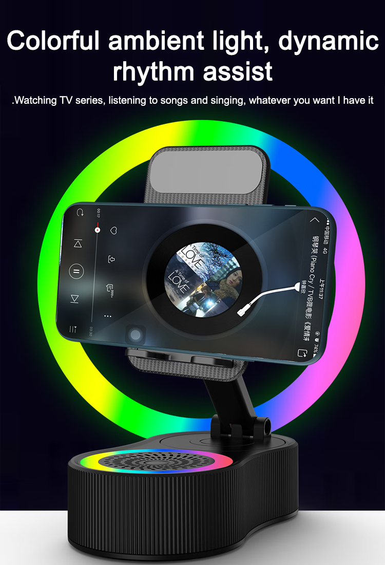 360 degree rotating mobile phone holder with lifting function