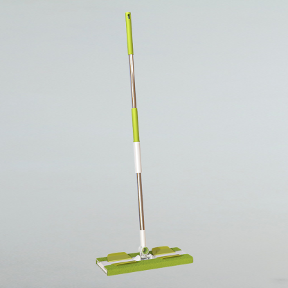 Wet and dry cloth flat mop