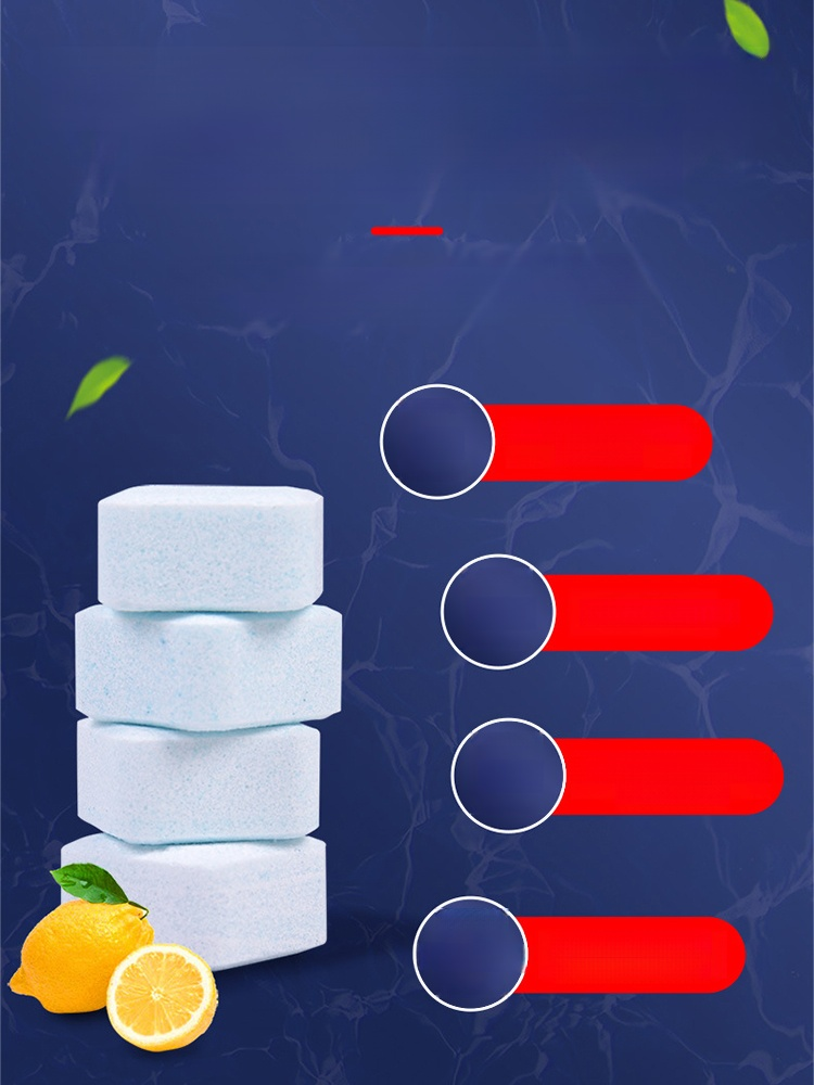 Powerful Stain Remover Toilet Bowl Cleaning Foam Tablets