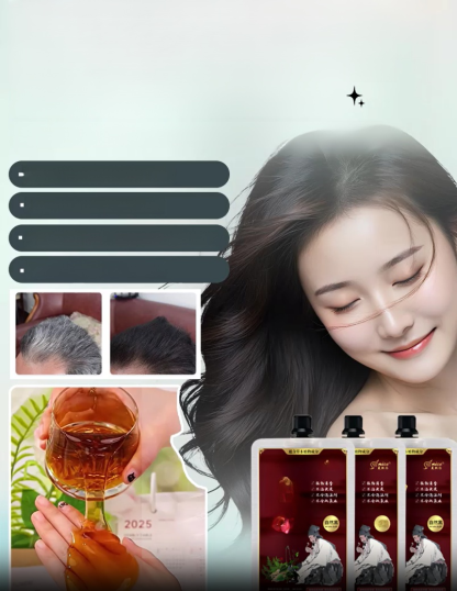 Plant-Based Natural Single-Dose Hair Dye