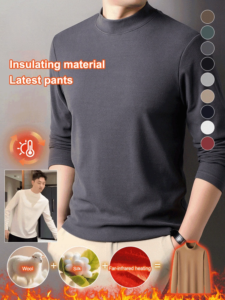 [Warm and High-Tech Insulation] Men's Winter High-Neck Sweatshirt