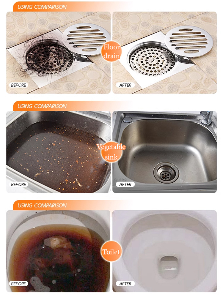 【Non-Damaging to Pipes】Powerful Anti-Clog Drain Cleaner Powder