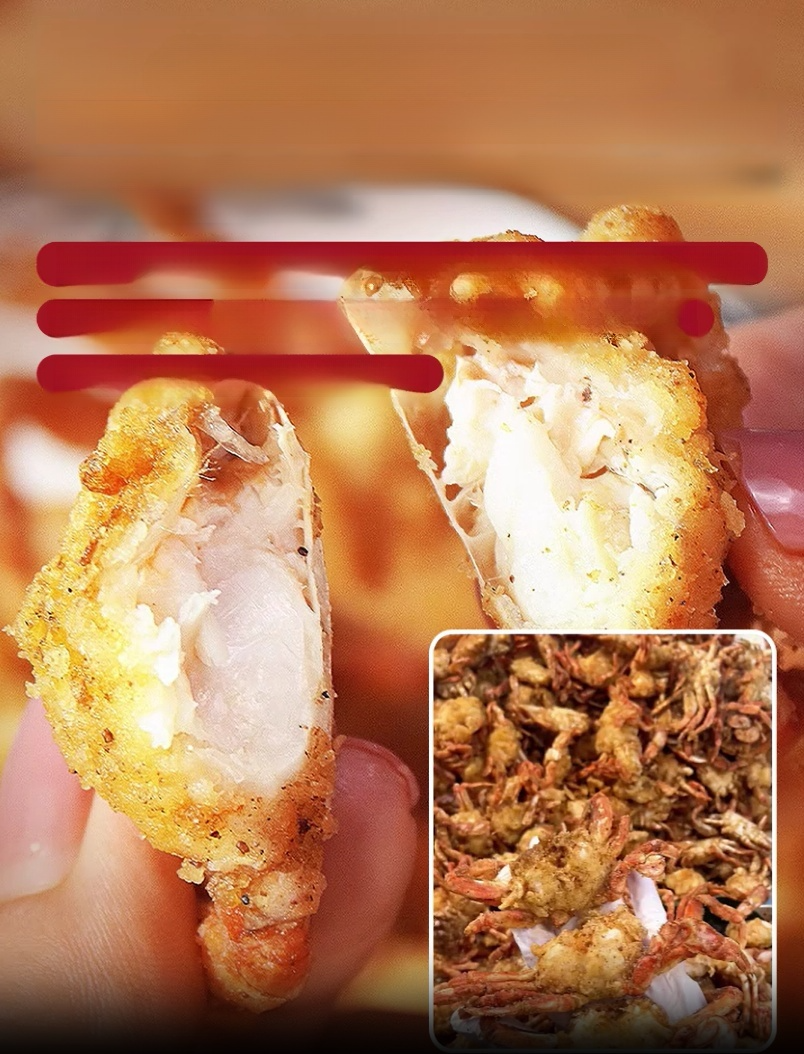 Crispy ready-to-eat small sea crab🦀 Each mini crab is rich in high-quality calcium and natural omega-3 fatty acids, with nutritional value far exceeding that of ordinary snacks.