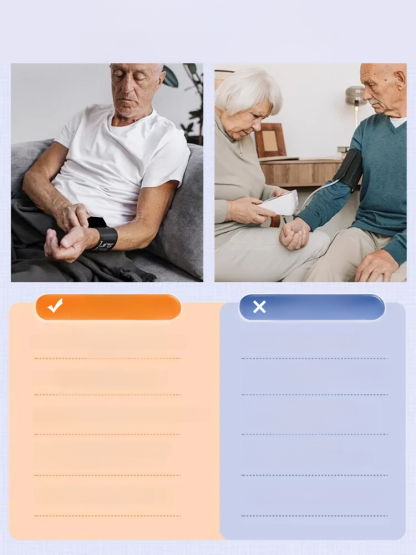 Large Screen Digital Wrist Blood Pressure Meter with Voice Prompt