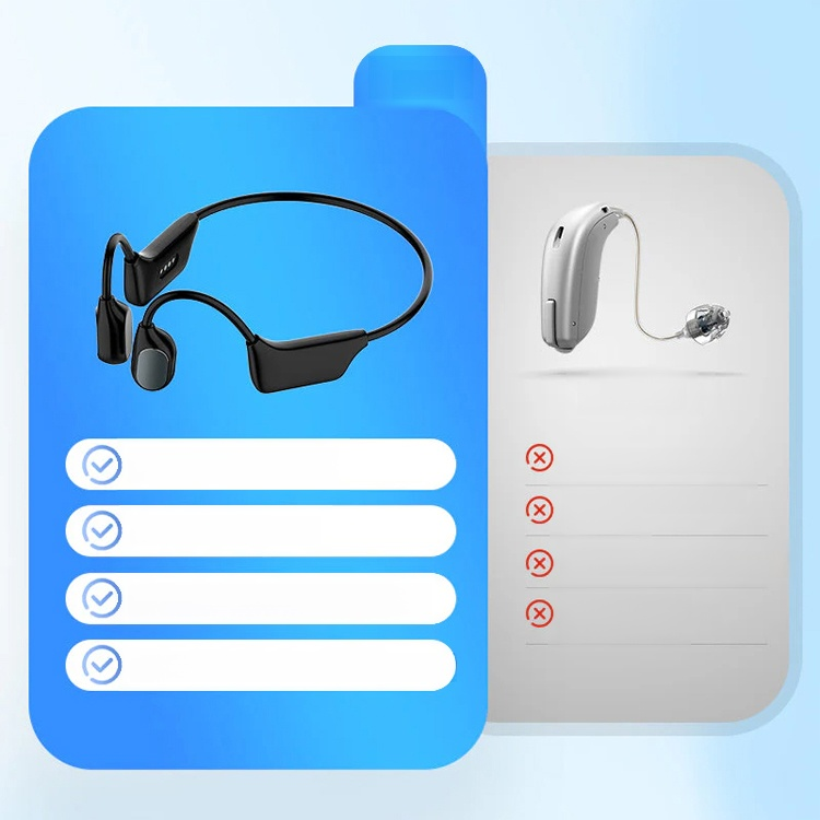 HFH-Bone conduction Bluetooth headphones hearing aids
