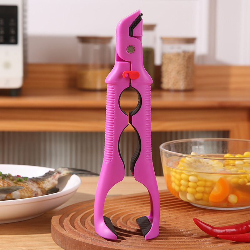 Multifunctional antiscald clip silicone dish clamp device plate opener