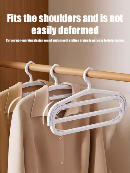 Windproof Non-slip Foldable Telescopic Clothes Hanger