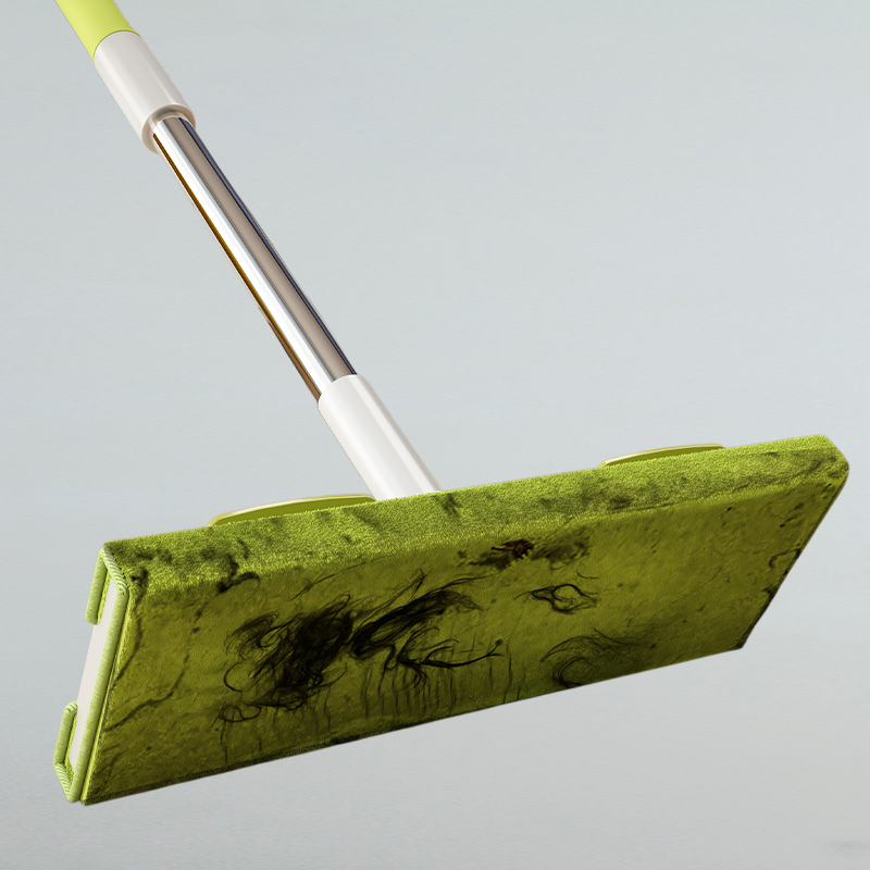 Wet and dry cloth flat mop