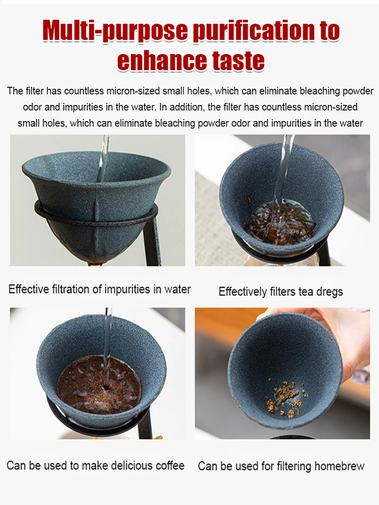 [Recommended by tea art masters] High-end non-porous filter tea strainer