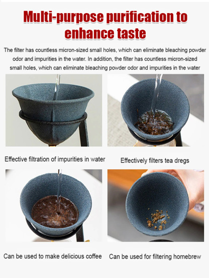 [Recommended by tea art masters] High-end non-porous filter tea strainer