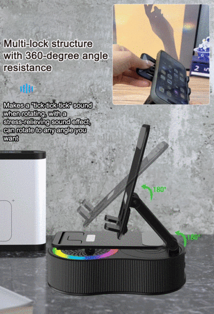 360 degree rotating mobile phone holder with lifting function