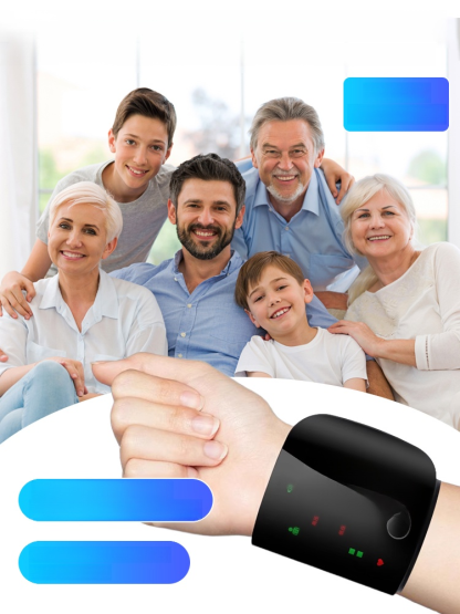 Large Screen Digital Wrist Blood Pressure Meter with Voice Prompt