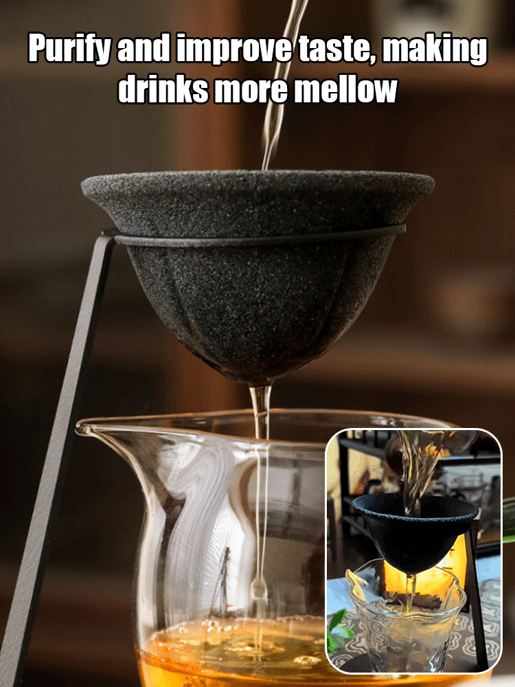[Recommended by tea art masters] High-end non-porous filter tea strainer
