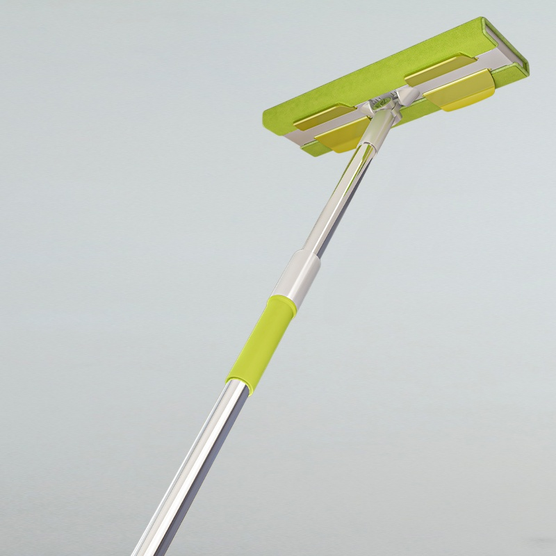 Wet and dry cloth flat mop