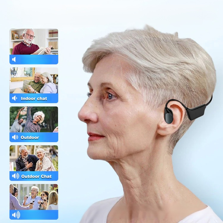 HFH-Bone conduction Bluetooth headphones hearing aids