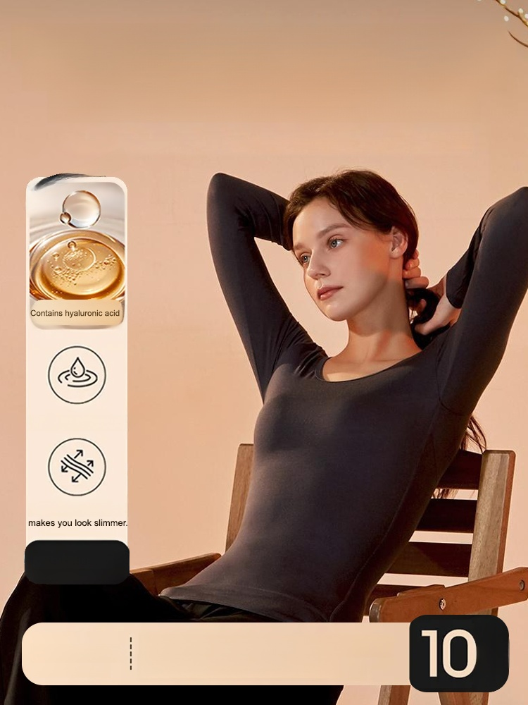 Integrated Bra Cup Hyaluronic Acid Skin Care Undershirt