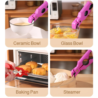 Multifunctional antiscald clip silicone dish clamp device plate opener