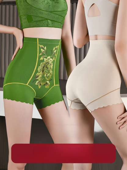 藏肚顯瘦復古美褲，重現古典優雅！復古刺繡高腰收腹褲，溫柔雕塑腰線，展現自信女人味