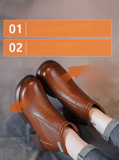 清倉處理一批低價保暖羊毛靴！ 頭層牛皮，厚實羊毛內裡，蓬鬆保暖 增高顯瘦/足弓支撐/軟底舒適，每天行走不累腳！