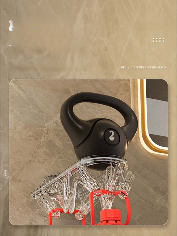 吸盤衣架室內多功能晾曬架