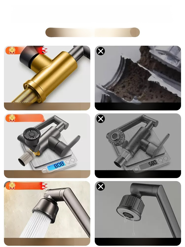 1080°機械手臂旋轉水龍頭